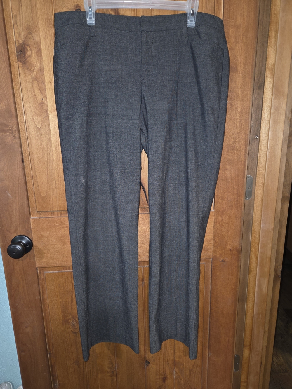 G.H. Bass & Co. Women's Charcoal Gray Straight-Leg Trousers